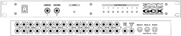 open zoom image for Voodoo Lab GCX Guitar Audio Switcher, Diagram