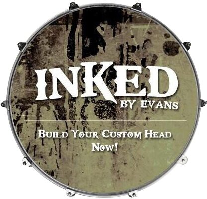 open zoom image for Evans Inked Custom Bass Drumhead Gift Card, Drumhead