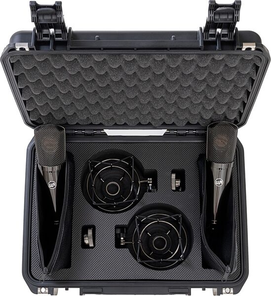 open zoom image for Warm Audio WA-87 R2 TS Titanium Condenser Microphones Stereo Pair, Pair, Action Position Back