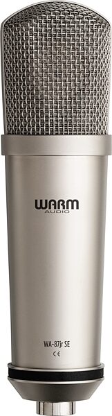 open zoom image for Warm Audio WA-87jr SE Large-Diaphragm Condenser Microphone, Nickel, Action Position Back