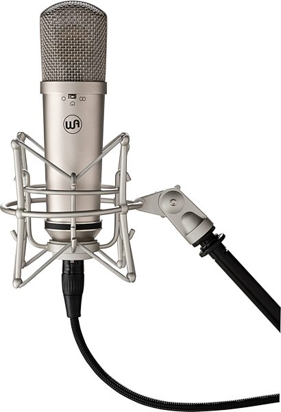 open zoom image for Warm Audio WA-87jr Large-Diaphragm Condenser Microphone, Nickel, Action Position Back