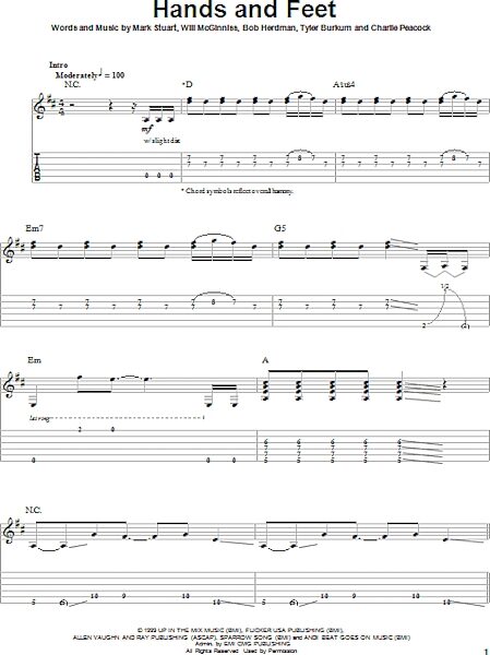 open zoom image for Hands And Feet - Guitar Tab Play-Along, New, Main
