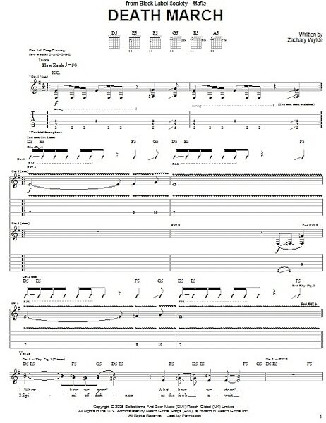 open zoom image for Death March - Guitar TAB, New, Main