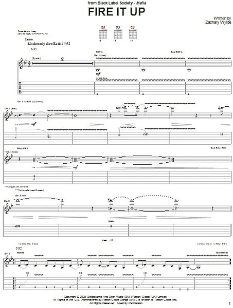 open zoom image for Fire It Up - Guitar TAB, New, Main