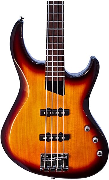 open zoom image for MTD Kingston Saratoga Electric Bass, Tobacco Sunburst - Top