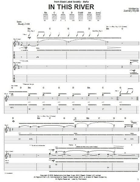 open zoom image for In This River - Guitar TAB, New, Main