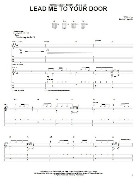 open zoom image for Lead Me To Your Door - Guitar TAB, New, Main