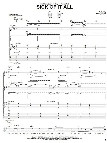 open zoom image for Sick Of It All - Guitar TAB, New, Main
