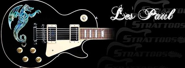 open zoom image for Strattoo Electric Guitar Tattoo, Dragonoid - On LP