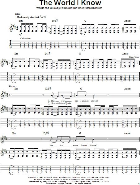 open zoom image for The World I Know - Guitar Tab Play-Along, New, Main
