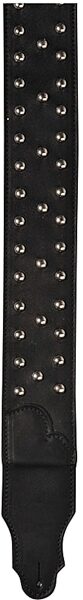 open zoom image for Franklin Glove Leather 2.5-Inch Guitar Strap with Metal Studs, Black