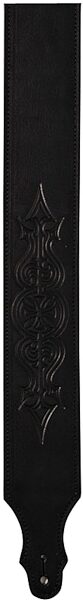 open zoom image for Franklin Embossed Glove Leather 2.5" Guitar Strap, Black