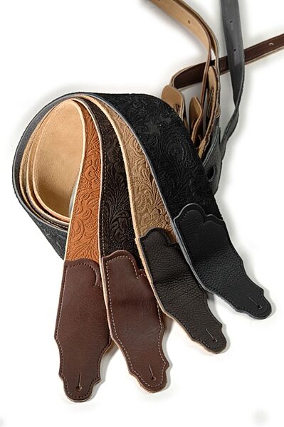 open zoom image for Franklin Embossed Suede 2.5" Guitar Strap, Main