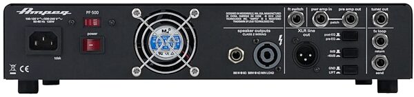 open zoom image for Ampeg Portaflex PF-500 Bass Amplifier Head (500 Watts), Rear