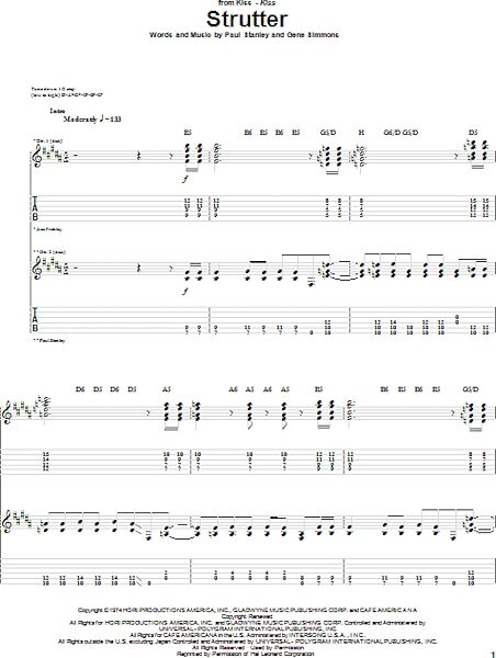 open zoom image for Strutter - Guitar TAB, New, Main