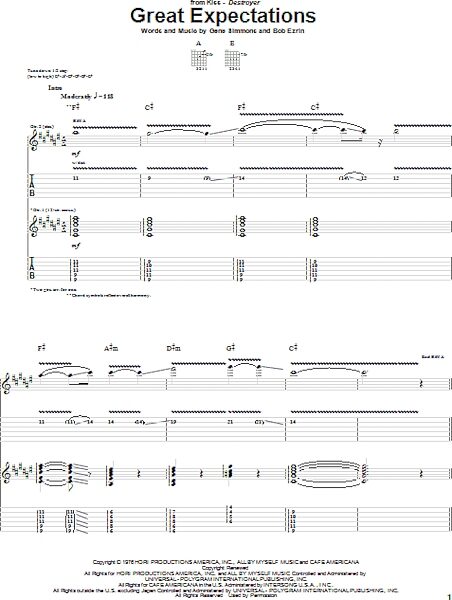 open zoom image for Great Expectations - Guitar TAB, New, Main