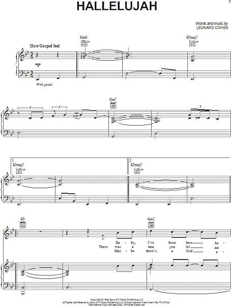 open zoom image for Hallelujah - Piano/Vocal/Guitar, New, Main