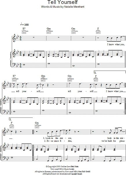 open zoom image for Tell Yourself - Piano/Vocal/Guitar, New, Main