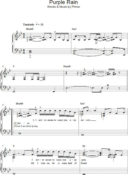 open zoom image for Purple Rain - Easy Piano, New, Main