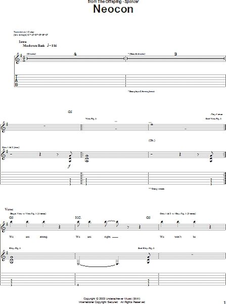 open zoom image for Neocon - Guitar TAB, New, Main