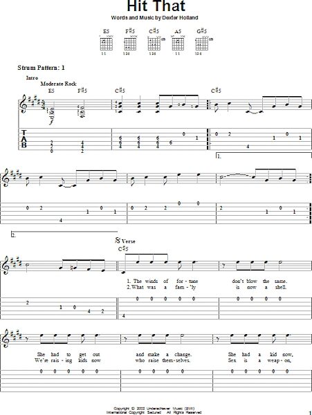 open zoom image for Hit That - Easy Guitar with TAB, New, Main