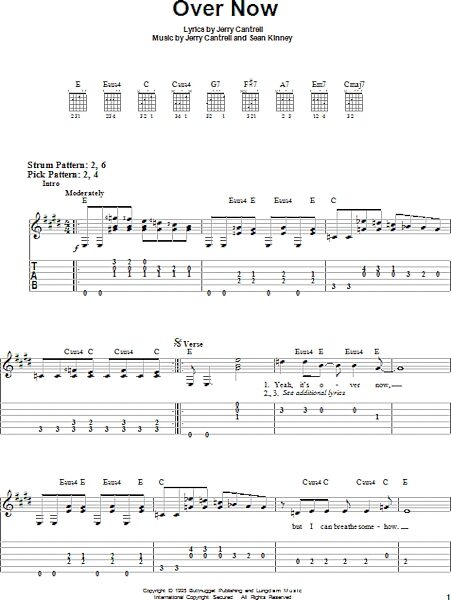 open zoom image for Over Now - Easy Guitar with TAB, New, Main
