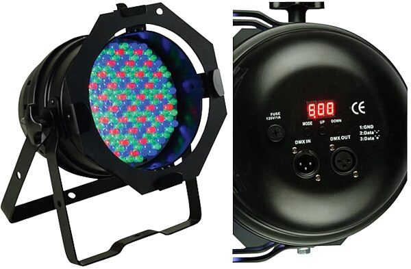 open zoom image for ADJ 64B LED Pro PAR Light, Front and Back