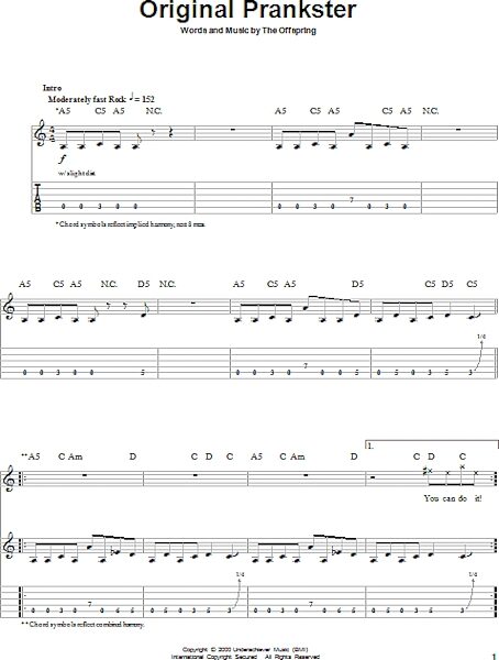 open zoom image for Original Prankster - Guitar Tab Play-Along, New, Main