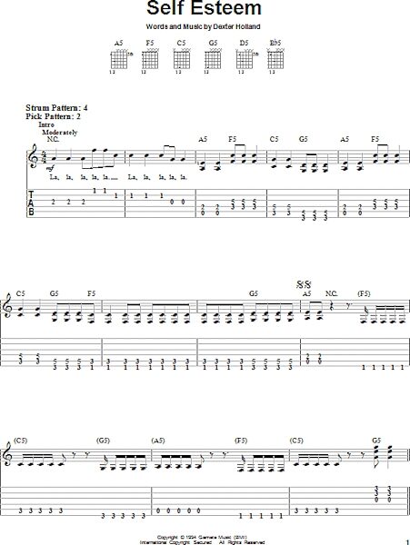 open zoom image for Self Esteem - Easy Guitar with TAB, New, Main