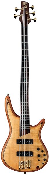 open zoom image for Ibanez SR1405E Premium Electric Bass (5-String), Vintage Natural Flat