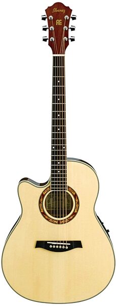 open zoom image for Ibanez AEF18LE Left-Handed Acoustic-Electric Guitar, Dark Violin Sunburst