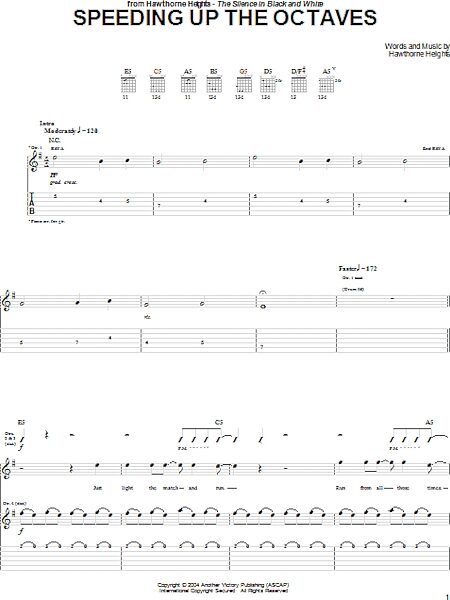 open zoom image for Speeding Up The Octaves - Guitar TAB, New, Main