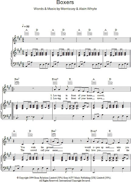 open zoom image for Boxers - Piano/Vocal/Guitar, New, Main