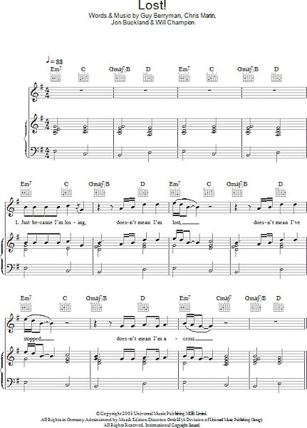 open zoom image for Lost! - Piano/Vocal/Guitar, New, Main
