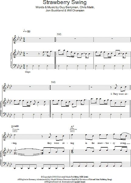 open zoom image for Strawberry Swing - Piano/Vocal/Guitar, New, Main