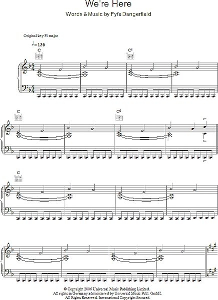 open zoom image for We're Here - Piano/Vocal/Guitar, New, Main