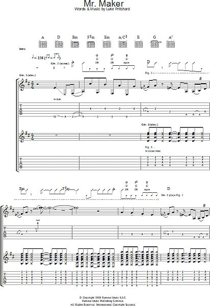 open zoom image for Mr Maker - Guitar TAB, New, Main
