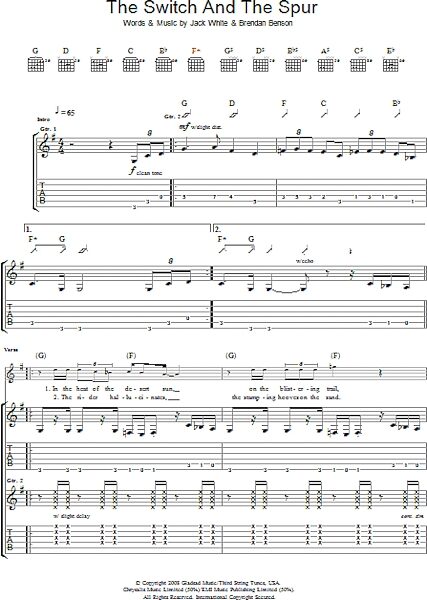 open zoom image for The Switch And The Spur - Guitar TAB, New, Main