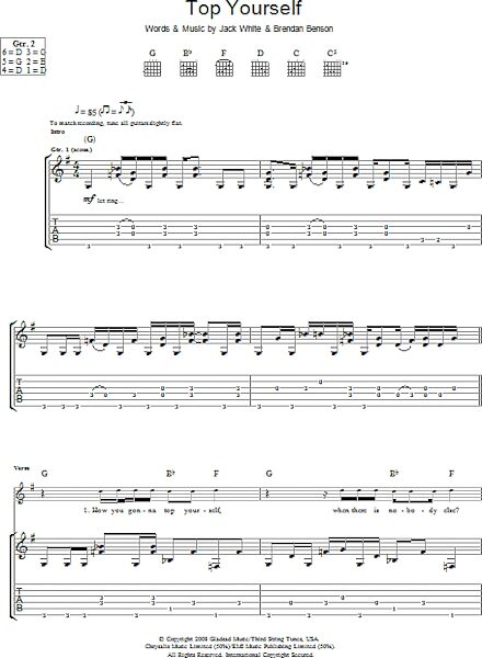 open zoom image for Top Yourself - Guitar TAB, New, Main