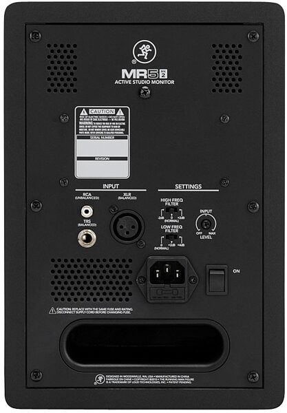 open zoom image for Mackie MR5mk2 Reference Monitor, Back