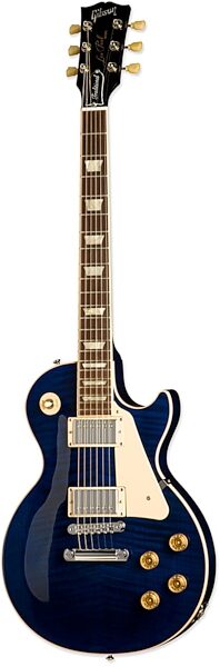 open zoom image for Gibson Les Paul Traditional Plus Electric Guitar (with Case), Chicago Blue