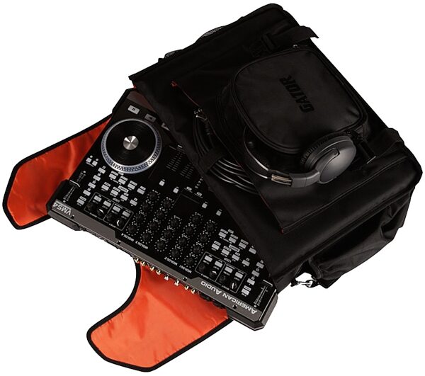 open zoom image for Gator G-CLUB-CONTROL DJ Controller Gig Bag, In Use Example