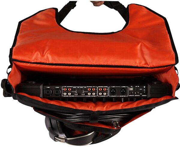 open zoom image for Gator G-CLUB-CONTROL DJ Controller Gig Bag, In Use Example