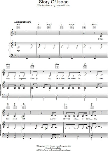 open zoom image for Story Of Isaac - Piano/Vocal/Guitar, New, Main