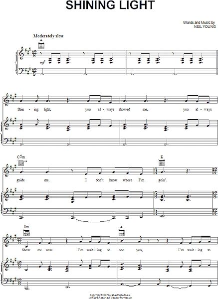 open zoom image for Shining Light - Piano/Vocal/Guitar, New, Main