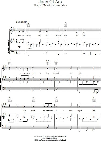 open zoom image for Joan Of Arc - Piano/Vocal/Guitar, New, Main
