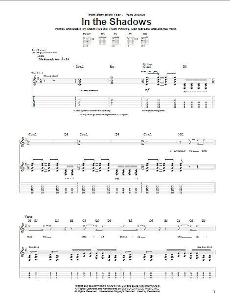 open zoom image for In The Shadows - Guitar TAB, New, Main