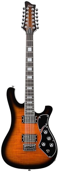 open zoom image for Schecter Stargazer-12 Electric Guitar, 12-String, Dark Vintage Sunburst