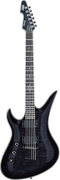 open zoom image for Schecter Damien Elite Avenger Left-Handed Electric Guitar, See-Thru Black