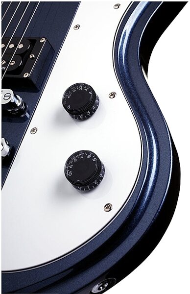 open zoom image for Schecter Ultra II Electric Guitar, Dark Metallic Blue - Controls